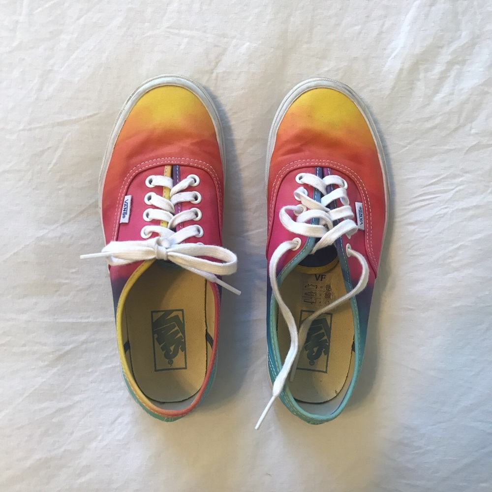Rainbow Tie Dye Vans